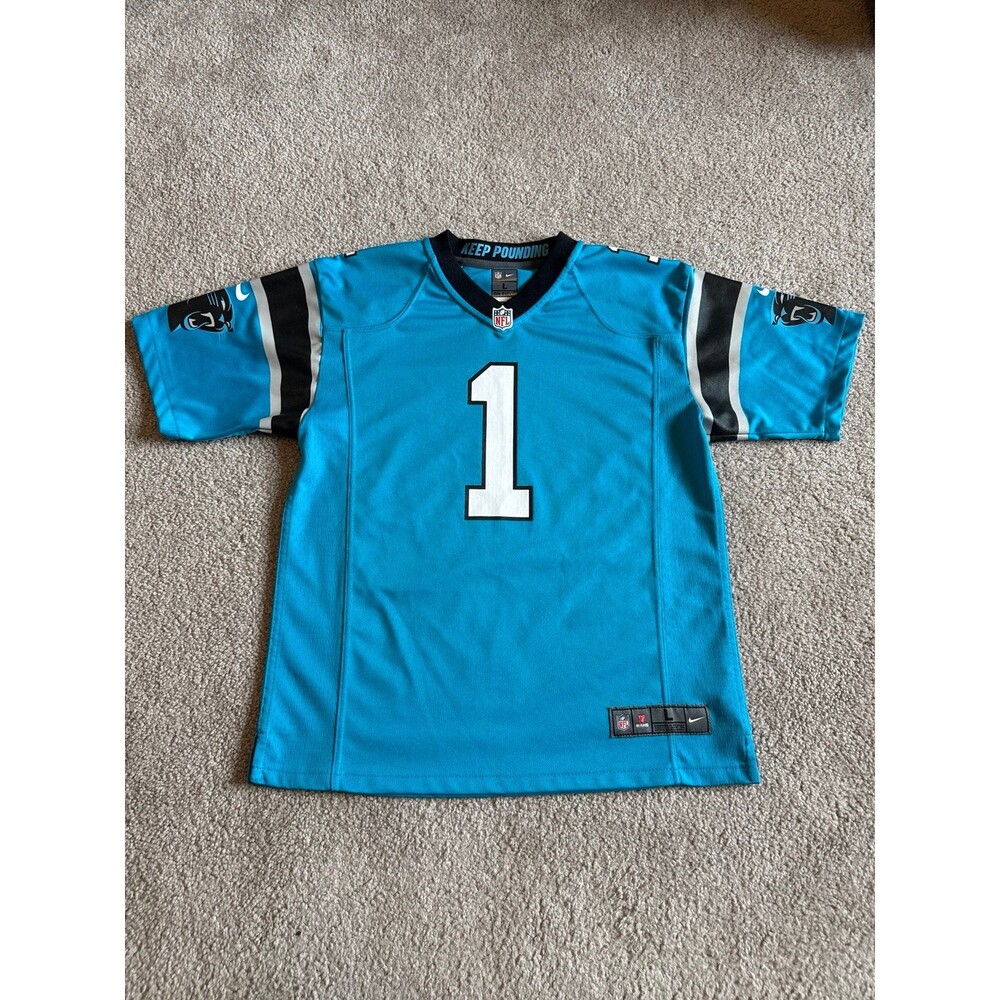 Cam Newton Carolina Panthers Nike Youth NFL Jersey Size Large